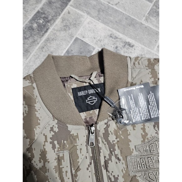 New Harley Davidson Quilted Park Jacket Woven Camo 97400-24VM/002L Mens Size 2XL - Picture 4 of 11